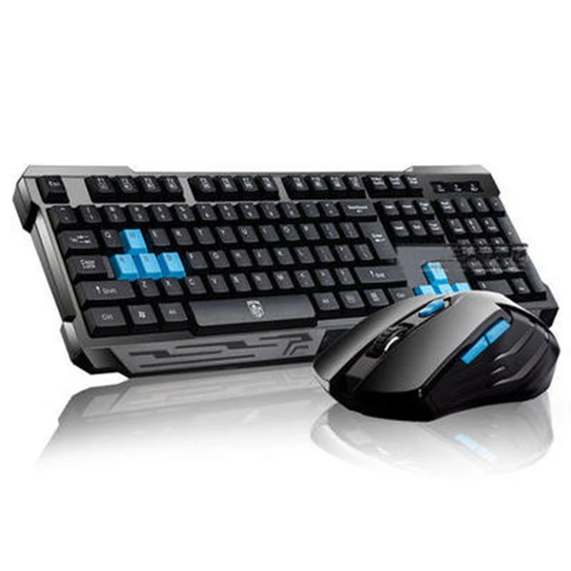 

2.4 GHz Wireless Keyboard Mouse Set with USB Receiver 6D Adjustable DPI Mouse Gaming Keyboard Combo for PC Laptop Computer