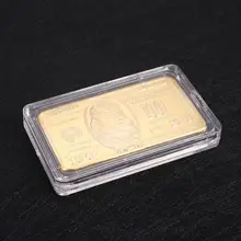 100 долларов слиток золота США украшения 24K позолоченные квадратные золотые современные памятные монеты украшения дома деко
