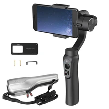 Zhiyun Smooth Q 3-Axis Handheld Gimbal Stabilizer for Smartphone under 6.0 Inches 220g Payload with GoPro Clip Cramp