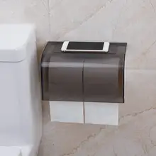 Бесшовные стикеры могут быть помещены водонепроницаемый протирочная бумага держатель коробка для салфеток для туалета Бесплатный удар рулон бумаги лоток
