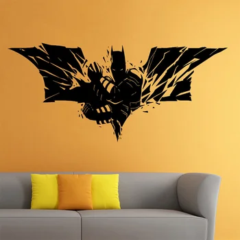 

Batman Wall Vinyl Decal The Dark Knight Sticker Superhero Atr Home Decor 22X40inch