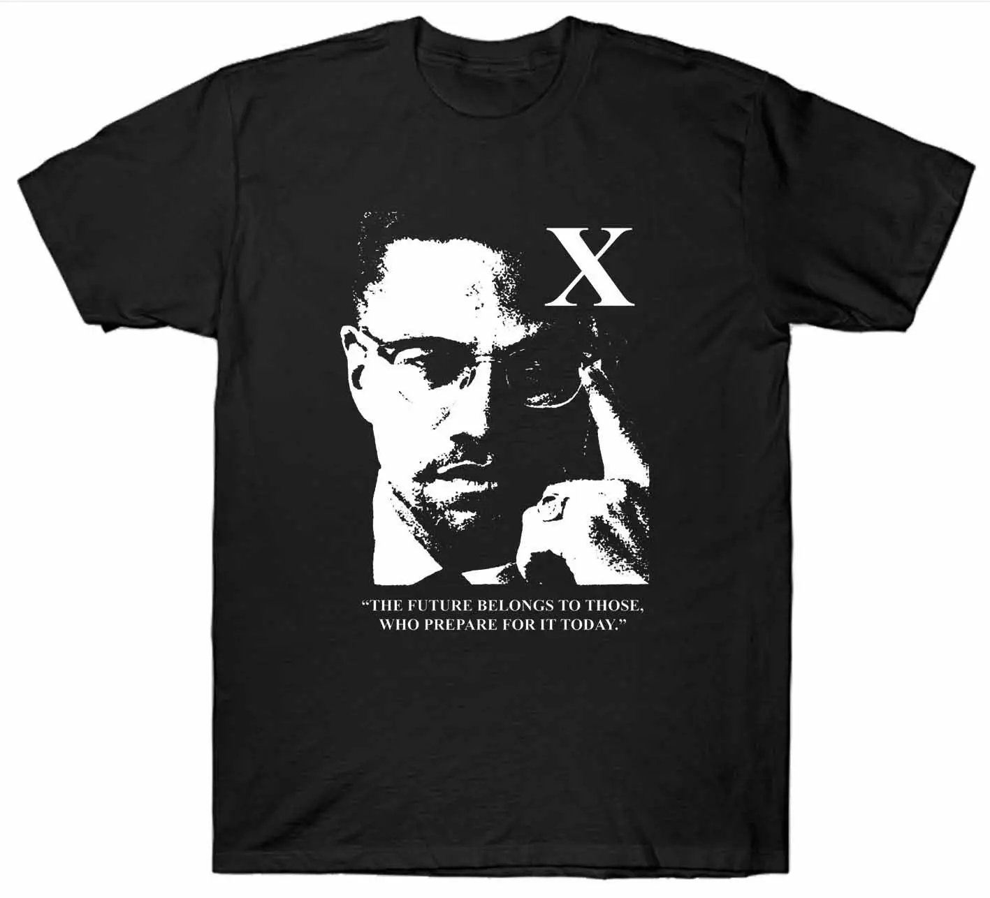 

MALCOLM X T SHIRT CIVIL RIGHTS MOVEMENT AMERICA USA