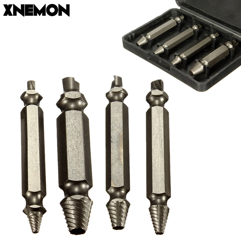 Buy New 4pcs Screw Remover Drill Bits Guide Set Broken