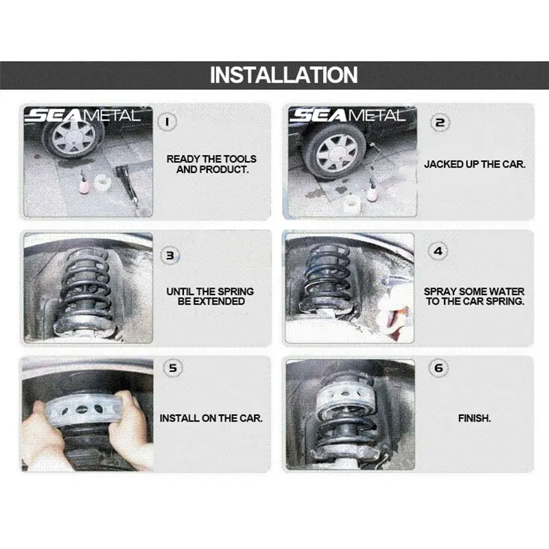 Car Shock Absorber Spring 2Pcs Bumper Power Auto Covers Rubber Protect In The Spring Buffer A B C D Type Auto-buffers