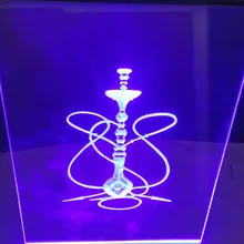 Кальян пистолет неоновая вывеска человек пещера паб автомобиль дилерский спальня