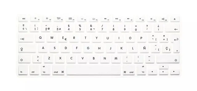 Новые Силиконовые Испанский Письмо Клавиатуры Обложка Для Macbook Air Pro Retina 13 15 17