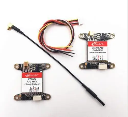 PandaRC VT5804 PRO 25 МВт 200 600 мВт переключаемый 5 8G Raceband передатчик изображения RC QAV250