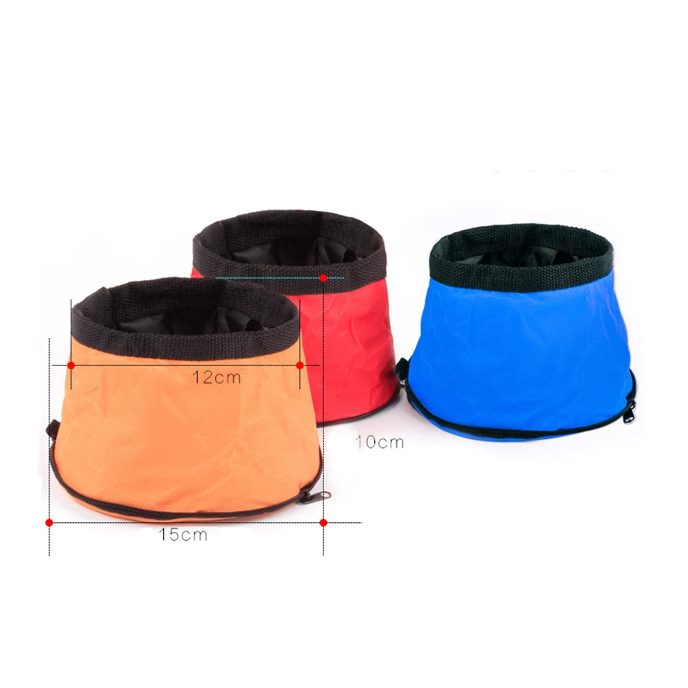 Portable Pet Dog Bowls Cat Collapsible Foldable Travel Camping Food