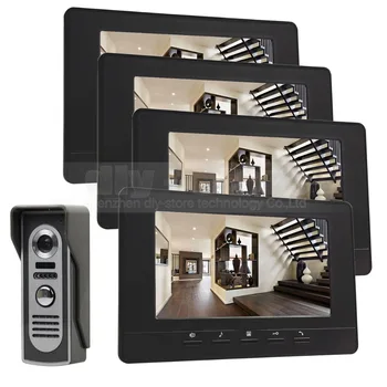 

DIYSECUR 7inch Digital Screen Video Intercom Video Door Phone IR Night Vision Outdoor Camera Black