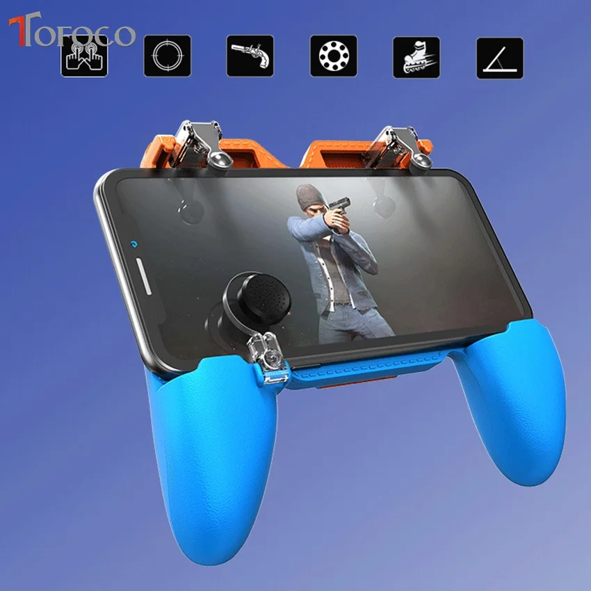 Новое поступление W19 шесть пальцев PUBG контроллер Джойстик hooting Free Fire геймпад