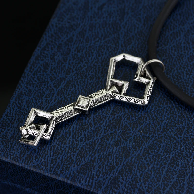 Dongsheng Хоббита, кожаное ожерелье, античное серебряное ожерелье с подвеской, женские и мужские ювелирные изделия-30