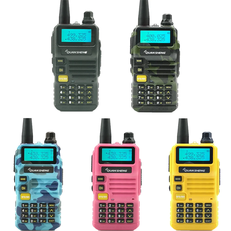 2 шт. Quansheng UV-R50 рация 5 Вт 2800 мАч Двухдиапазонный портативный мобильный радио Hf радиоприемник приемопередатчика станция CB Baofeng Uv-5r