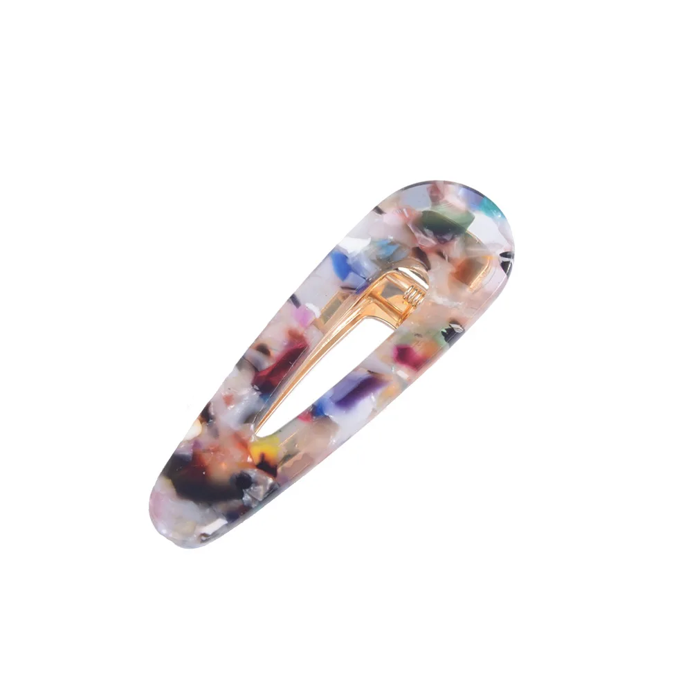 Acetate Hairpins Fashion hair jewelry for women french barrettes Girl Vintage Acrylic Leopard Hair pins Duckbill Hairgrips (1)
