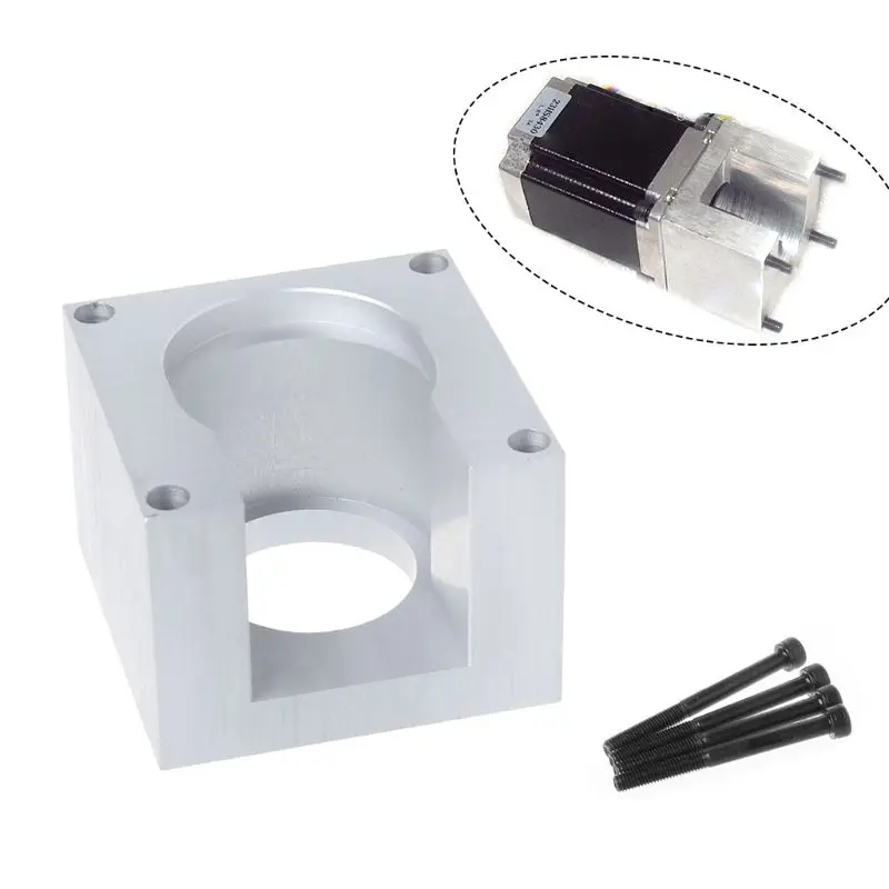 

Nema23 Aluminum Mount Bracket With 4pcs Screws Support Base For 57 Stepper Motor