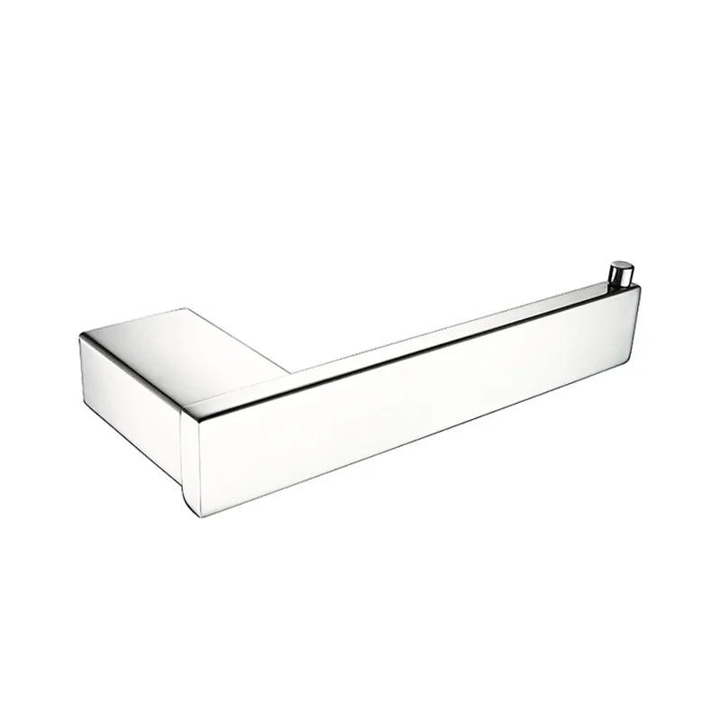 Зеркальный хромированный полированный набор из нержавеющей стали для ванной комнаты, полотенце для полотенец, вешалка для полотенец, держатель для бумаги, мыло, мыльница - Цвет: B135-6 Paper holder