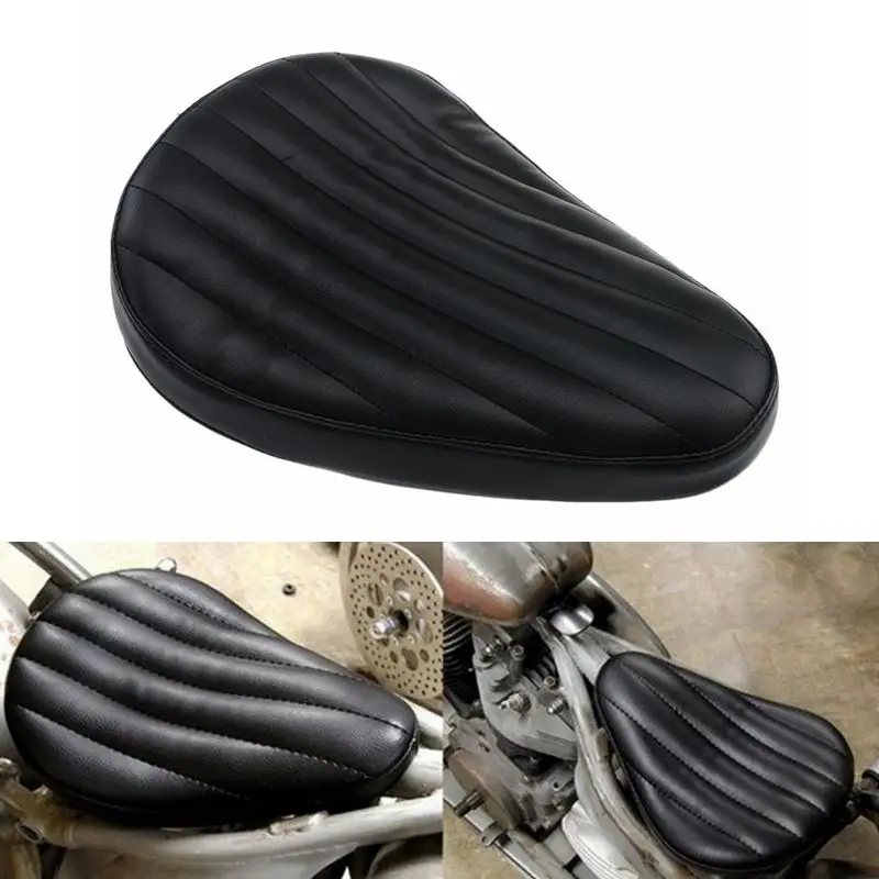 Motocycle Tuk & Roll Leather Contoured Solo Seat Solo Seat Cushion For