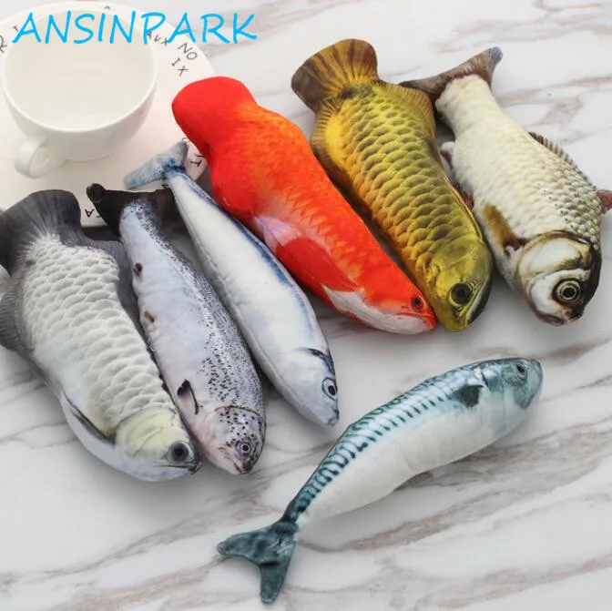 ANSINPARK new beautiful artificial cat toy fish plush puppy pet dog toys cat toys fun cat sleeping pillow mint catnip p666 ANSINPARK new beautiful artificial cat toy fish plush puppy pet dog toys cat toys fun cat sleeping pillow mint catnip p666
