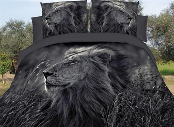

3D 4Pcs Bedding Set Quilt/Duvet Cover Animal Super realistic sheet Twin Full Queen King Bed Linen Pillowcases t bedding bag gift