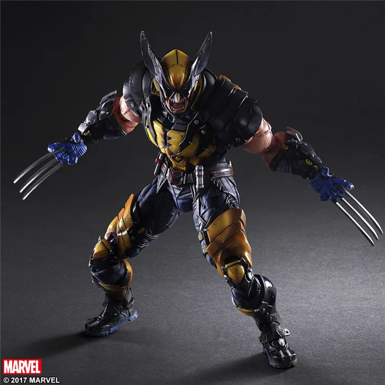 Play Arts PA Marvel Мстители X-men Росомаха фигурка игрушка кукла коллекция 25 см