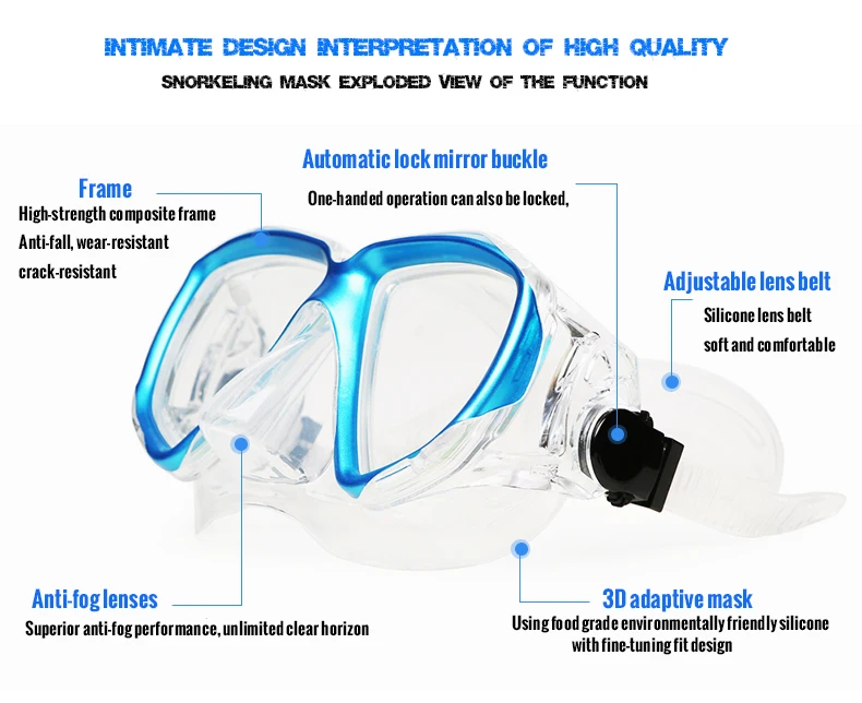 THENICE противотуманная Маска Для Сноркелинга и наборы и маски для дайвинга подводное плавание оборудование очки профессиональная Дайвинг силиконовый для подводного плавания