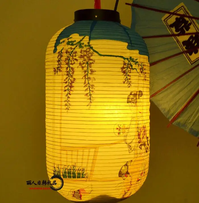Японские суши магазин бумажный фонарь высокое качество водонепроницаемый бумажный светильник большой подвесной светильник атласный бар декоративный паб дом Декор