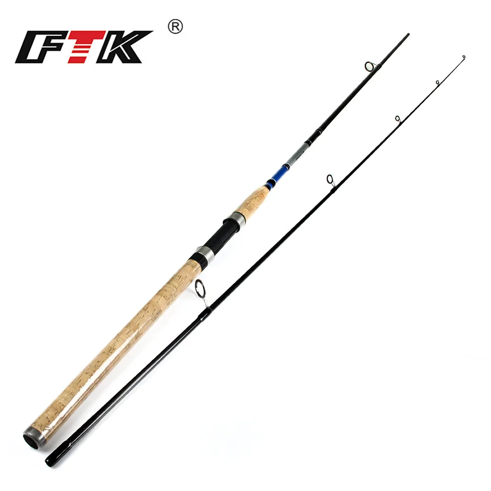 FTK 99 Carbon Spinning Fishing Rod 2 Sections Lure Rod C.W. 3 21g For