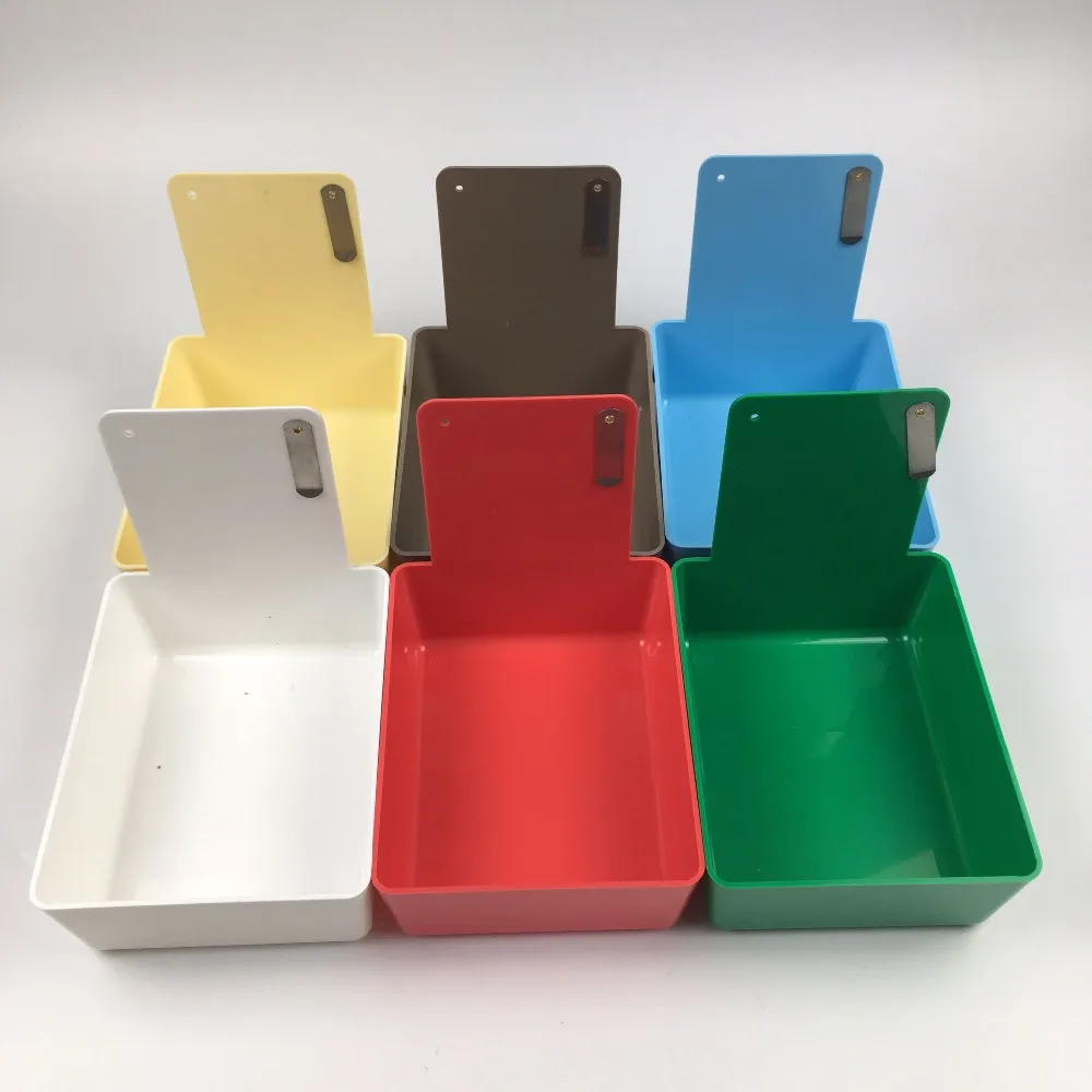 

Best selling New Colourful Work Pans Neaten Case with Clip Dental Plastic Work Box for Dental Laboratory