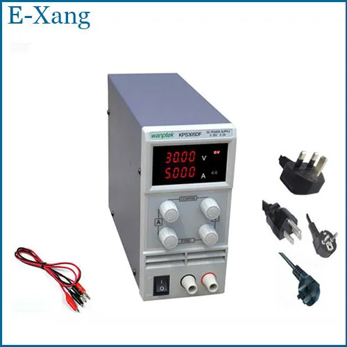 

KPS305DF 0-30V/0-5A 110V-230V 0.1V/0.001A EU LED Digital Adjustable Switch DC Power Supply mA display