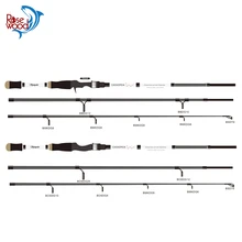 Палисандр комплект из 3 предметов спиннинговая Удочка Портативный путешествия литейный стержень из углеродного волокна приманки Вес 1/16-3/8oz Карп Vara De Pesca Peche