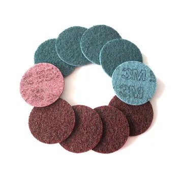 

10 PCS 3 Inch Nylon Surface Conditioning Disc Quick-Change Sanding Disc Roll Lock for Metal Surface Prep, Polishing & Finishing