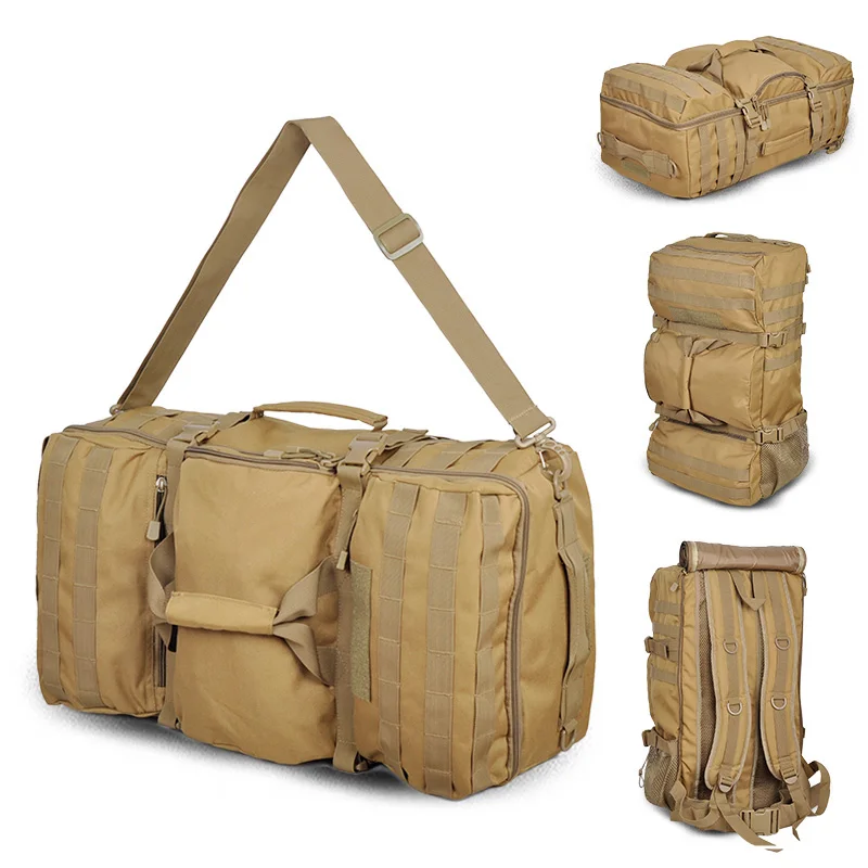 Military Travel Bag 55L Large Capacity Luggage Travel Duffle Bags Multi