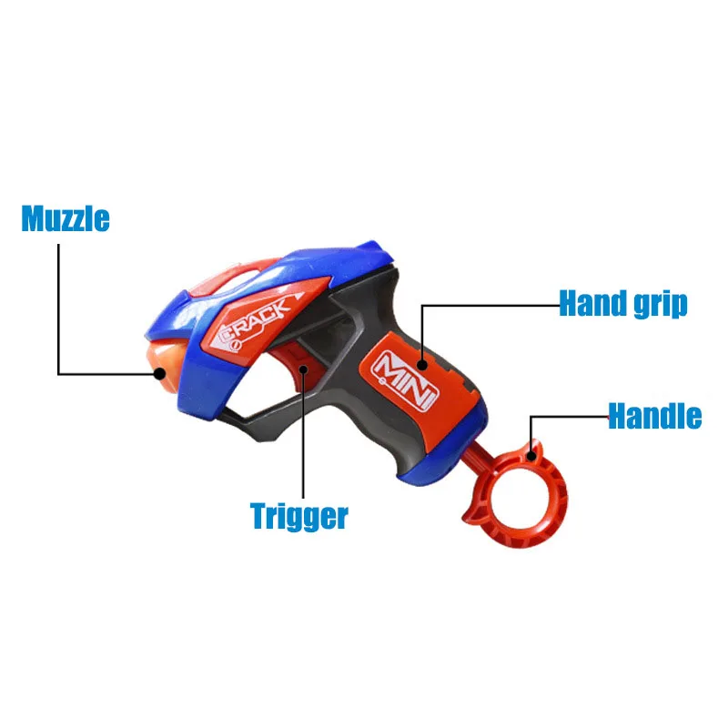 Ручной мягкий пулемет с 4 пулями длинный диапазон безопасности стимул игрушка пистолет Дартс бластер орбиз игрушка мини пистолет детские