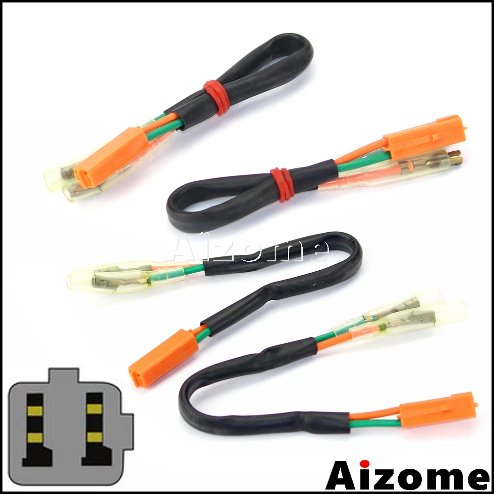 MotorcycleLEDTurnIndicatorLeadsTurnSignalsLightAdaptersPlugs