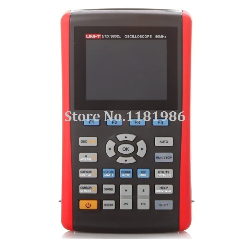 

UNI-T UTD1050DL Digital Handheld 2 Channels 50MHz Oscilloscope Scopemeter 250MS/s Multimeter DMM 2 in1 USB 3.5'' TFT LCD