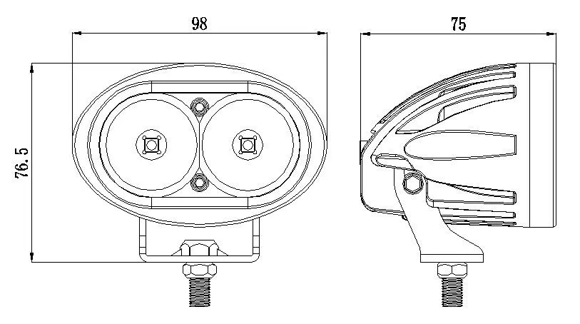 9-80V 3 ''красный синий 12v 48v 64v 20 Вт Светильник Автомобиля Шахтерский фонарь светодиодный вилочный погрузчик светильник с вилочным захватом кран сфокусированного луча к Linde Hyster цилиндровый дверной замок