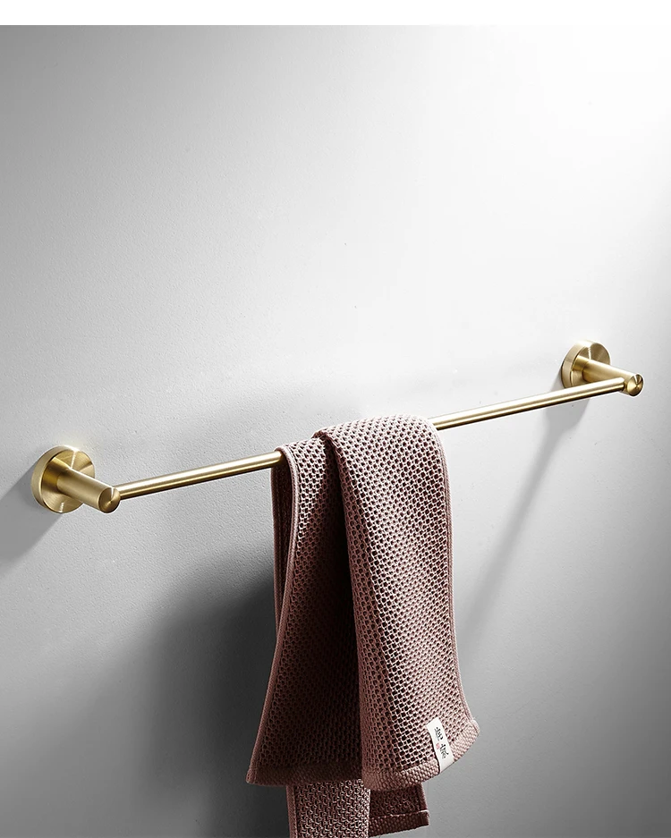 SUS304 нержавеющая сталь Минималистичная стойка для аксессуаров для ванной комнаты Золотая фурнитура для ванной подвесной держатель для туалетной бумаги туалетная щетка