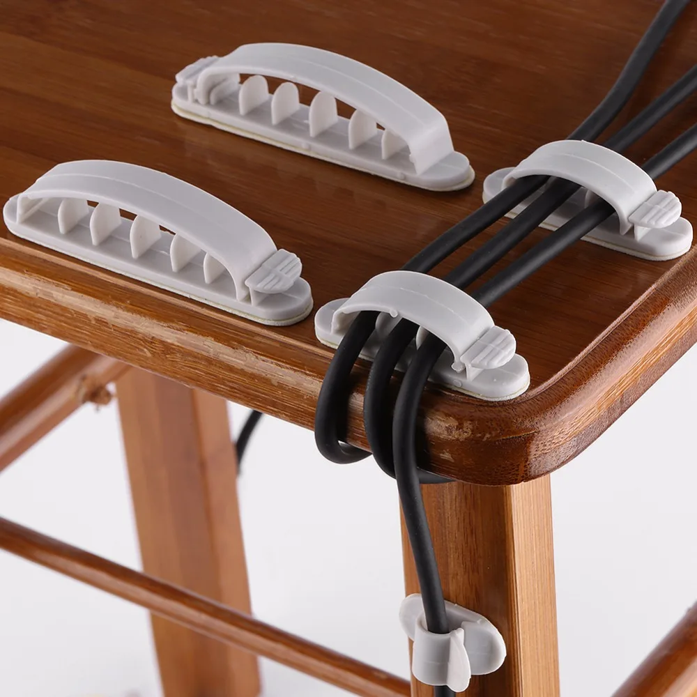 

10Pcs/Sets Cable Winder Organizer Wire Storage Charger Cable Holder Clips Earphone Cable for MP3 MP4 Mouse Winding Thread Tools