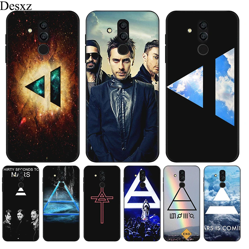 Black Soft TPU Phone Case For Huawei Mate Nova Y6 10 20 2i 2 3 4i 4 Lite Pro 40 Second To Mars 40STM | Мобильные телефоны и