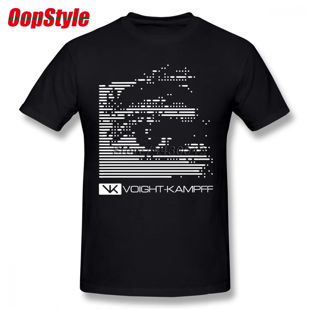 Мужская футболка с коротким рукавом Blade Runner Voight Kampff хлопковая Футболка большого