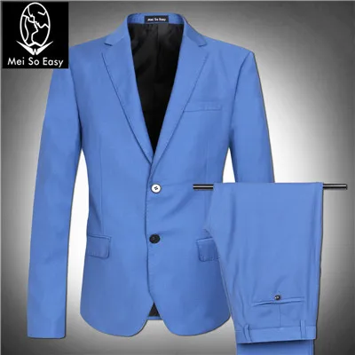 Мужской костюм с курткой, высокое качество, вес 200 кг, супер большой, большой человек, теряет деньги для продажи размера плюс M-4XL 5XL 6XL 7XL 8XL - Цвет: light blue