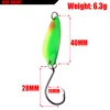 10 unids/lote Señuelos de Pesca japonesa cebos Spinner cucharas Artificial bajo duro de Metal gancho de acero abordar atraer Kit de PR-406 ► Foto 2/6