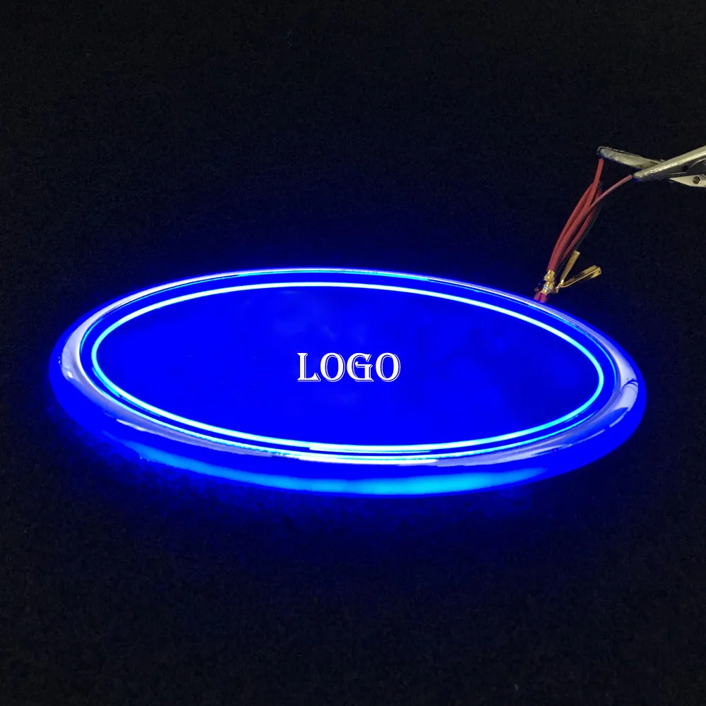 

Car for Ford Logo Light Car Emblem 4D Light for Ford Galaxy Fiesta ST Explorer Focus 2 3 Kuga FusionEscape Ranger Mustang Blue