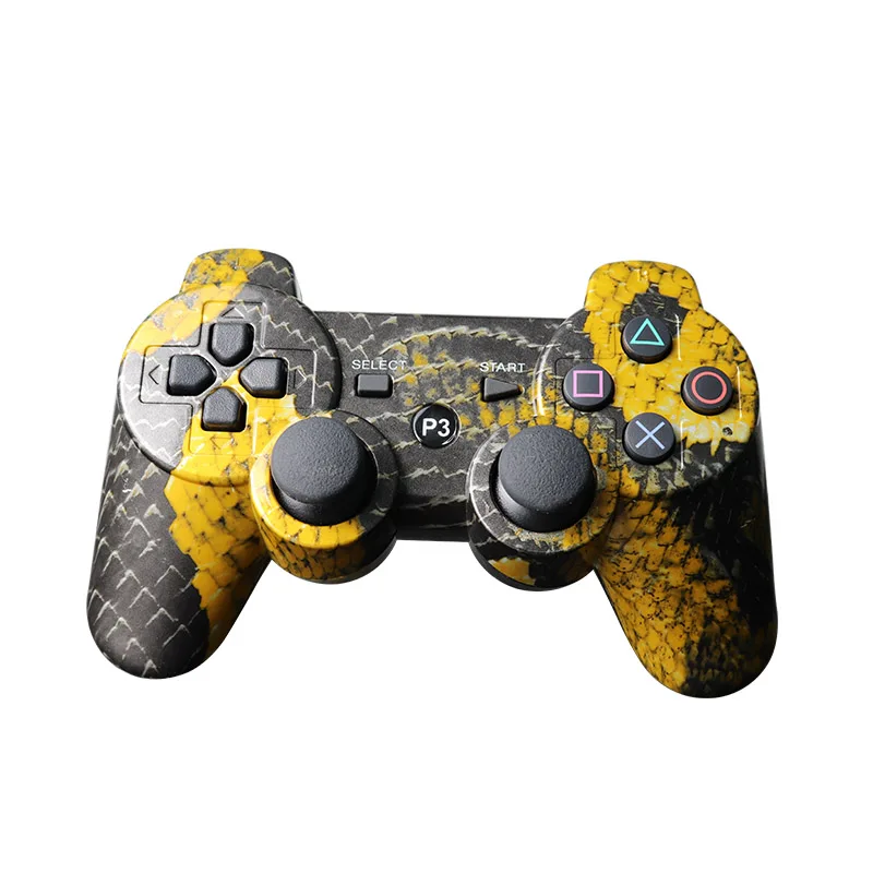 Best Price Cheap ujY7s Mutil colored wireless bluetooth gamepad for ps3 Pro controller Gamepad Dualshock Joystick for Plastation3 Consoles