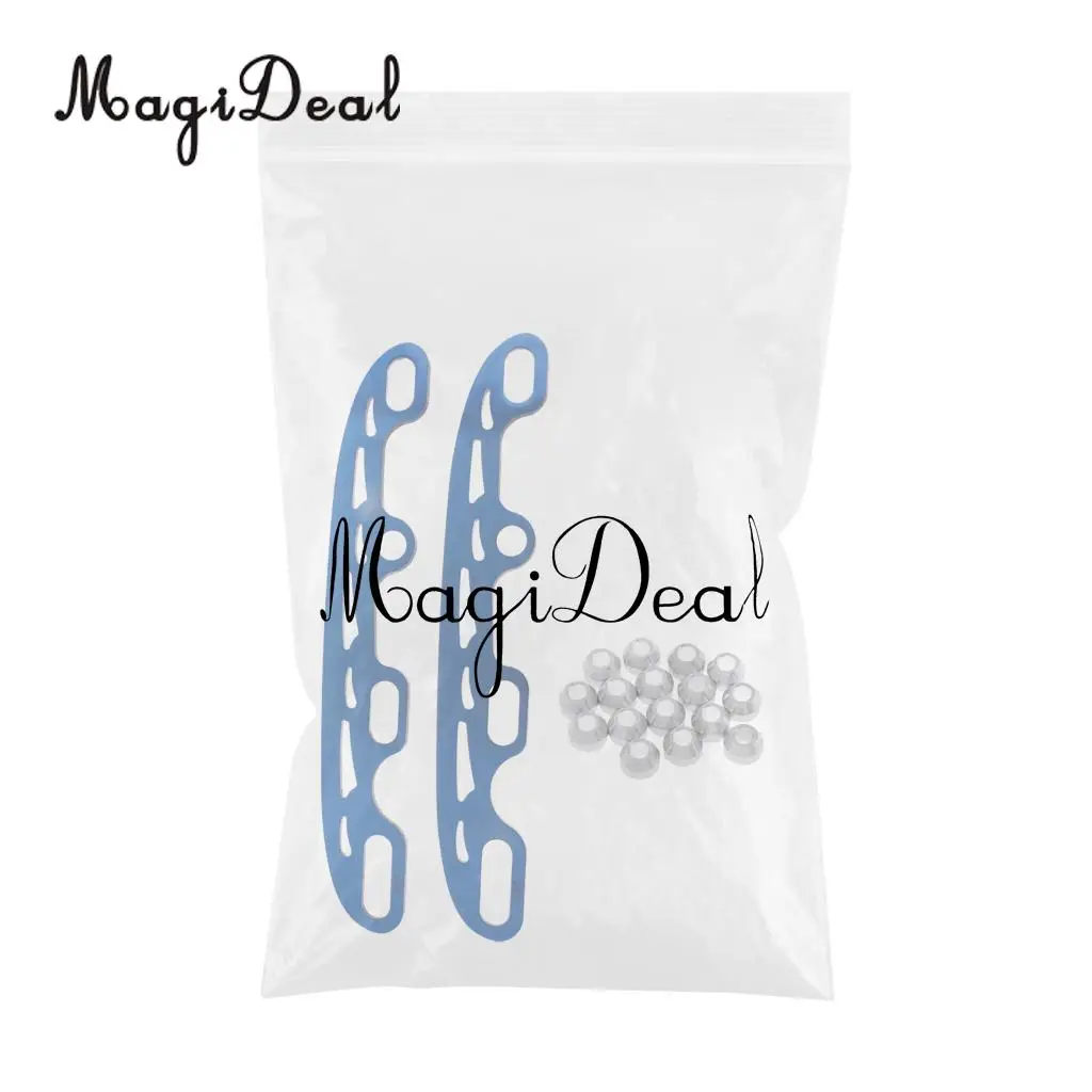 MagiDeal 2 Pieces Stainless Steel Figure Ice Skate Runnes Roller Skating Replacement Replacement Accessories for ice skates 