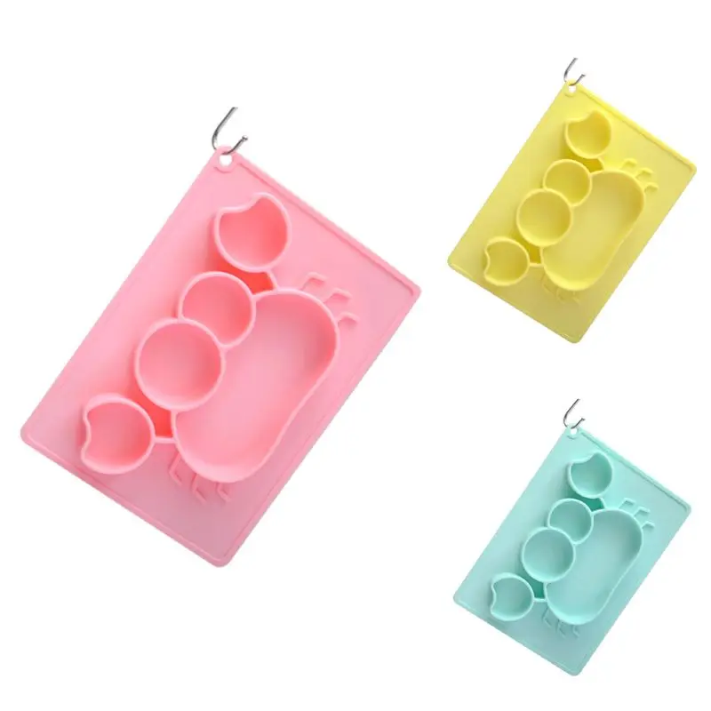 

Cartoon Crab Anti Slip Silicone Food Plate Bowl Babies Toddlers Kids Feeding Tray Non-odor Easy Cleaning Household Accessory