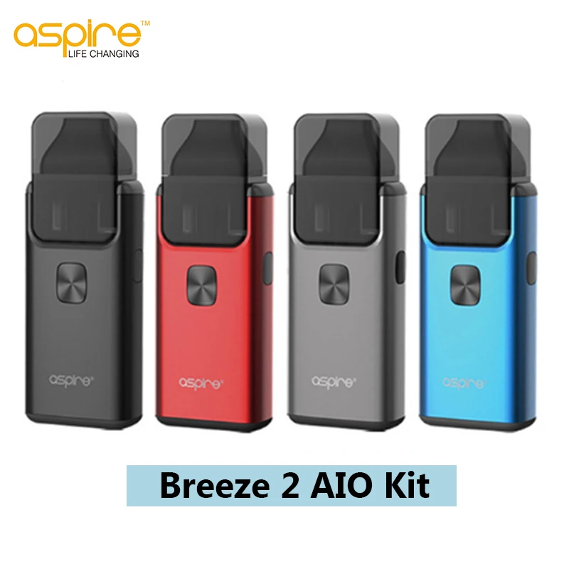

Original Aspire Breeze 2 AIO Kit With1000mAh Battery 2ml/3ml Breeze 2 Pod Atomizer Electronic Cigarette Vape