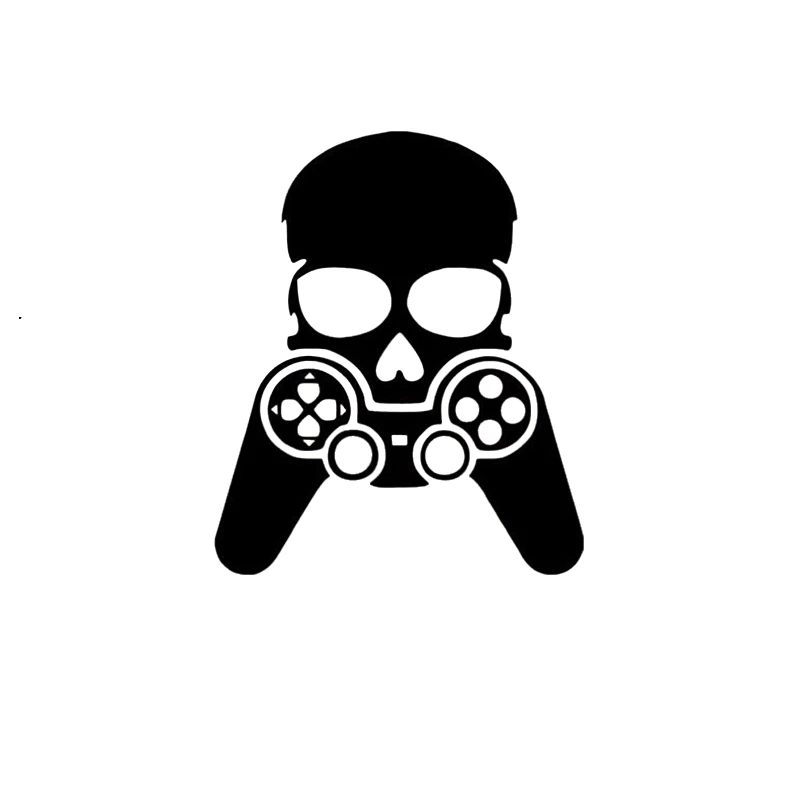 15*12.5cm Skull Gamer XBox Vinyl Decal Sticker For Car Truck 