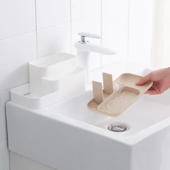 Plastic Makeup Organizer Bathroom Storage Box Cosmetic Organiser Office Desktop Make Up Jewelry Storage Box Sundries Container 4