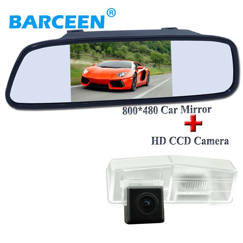 Car Rear View Camera Reverse Camera With Monitor CCD Car Mirror Monitor