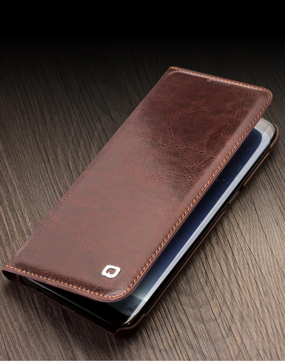 QIALINO, чехол-книжка из натуральной кожи для samsung Galaxy S8, сумка, кошелек, Ультратонкий чехол для телефона, для Galaxy S8 Plus, для 5,8/6,2 дюймов